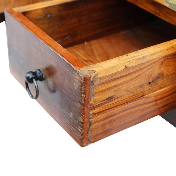 Măsuță de cafea cu sertare, 90x45x35 cm, lemn solid reciclat - WALTI WALTI