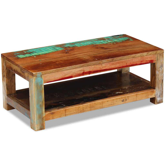 Măsuță de cafea, 90x45x35 cm, lemn masiv reciclat - WALTI WALTI