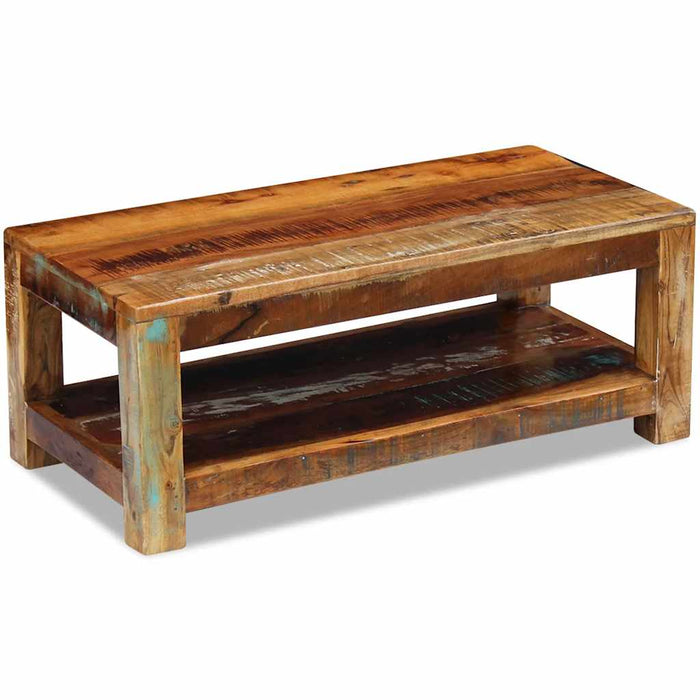 Măsuță de cafea, 90x45x35 cm, lemn masiv reciclat - WALTI WALTI