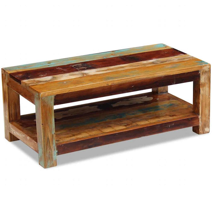 Măsuță de cafea, 90x45x35 cm, lemn masiv reciclat - WALTI WALTI