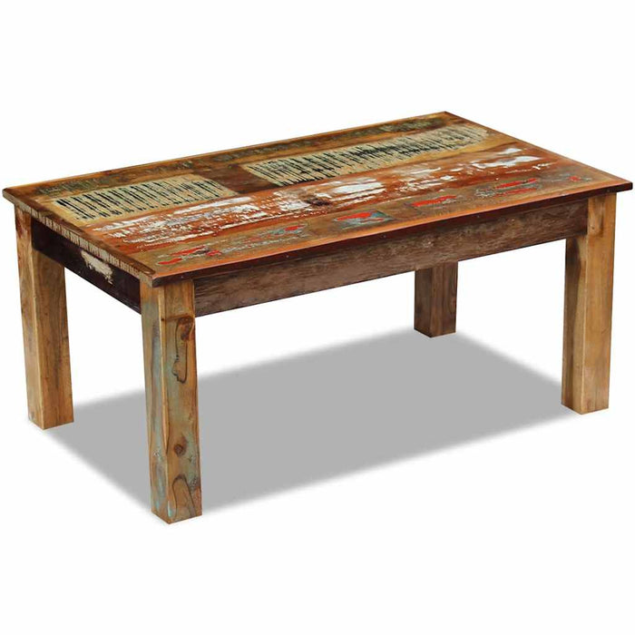 Măsuță de cafea, 100x60x45 cm, lemn masiv reciclat WALTI
