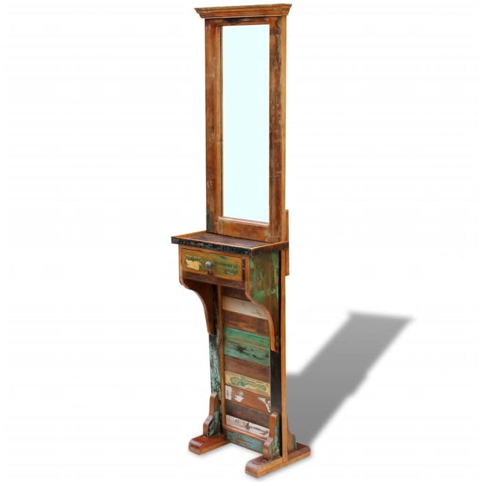 Oglindă pentru hol, 47 x 23 x 180 cm, lemn reciclat solid - WALTI WALTI