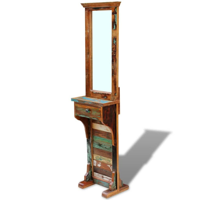 Oglindă pentru hol, 47 x 23 x 180 cm, lemn reciclat solid - WALTI WALTI