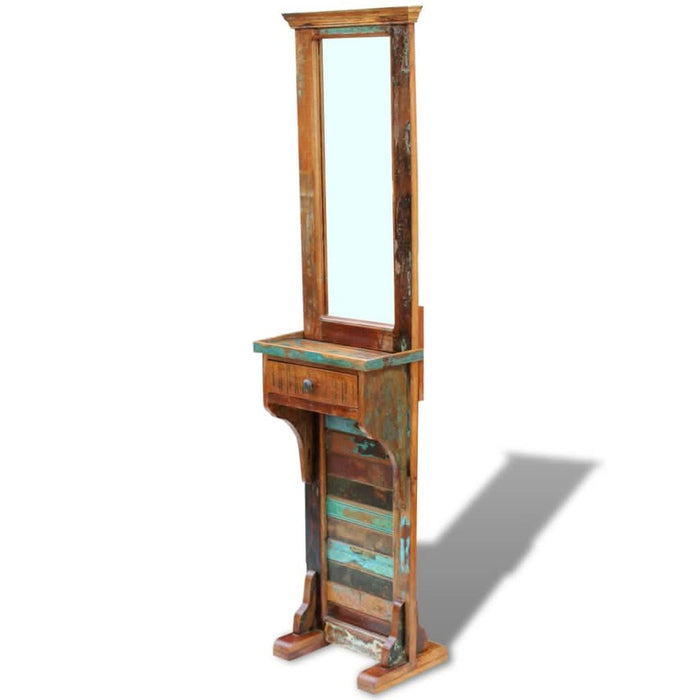 Oglindă pentru hol, 47 x 23 x 180 cm, lemn reciclat solid - WALTI WALTI
