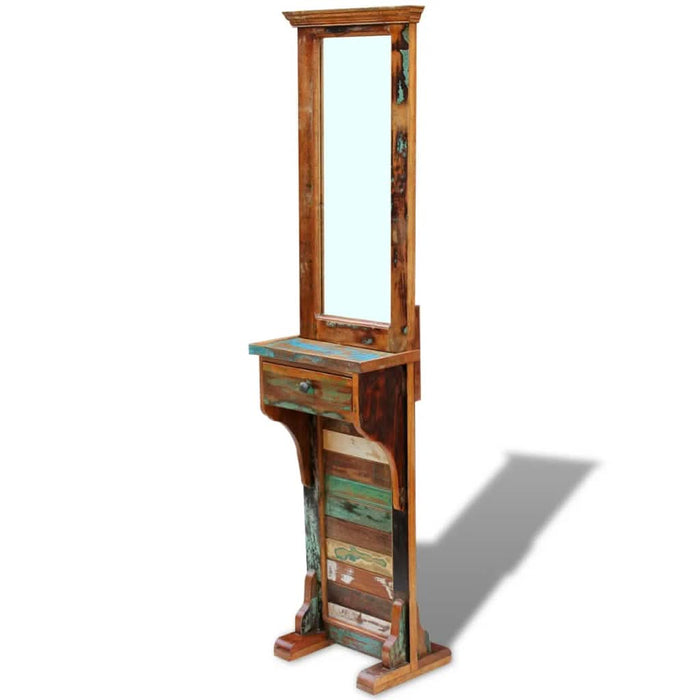 Oglindă pentru hol, 47 x 23 x 180 cm, lemn reciclat solid - WALTI WALTI