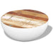 Măsuță de cafea în formă de bol 60x60x30 cm lemn masiv reciclat - WALTI WALTI