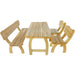 Set mobilier de exterior, 4 piese, lemn de pin tratat - WALTI WALTI