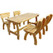 Set mobilier de exterior, 5 piese, lemn de pin tratat - WALTI WALTI