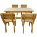 Set mobilier de exterior, 5 piese, lemn de pin tratat - WALTI WALTI
