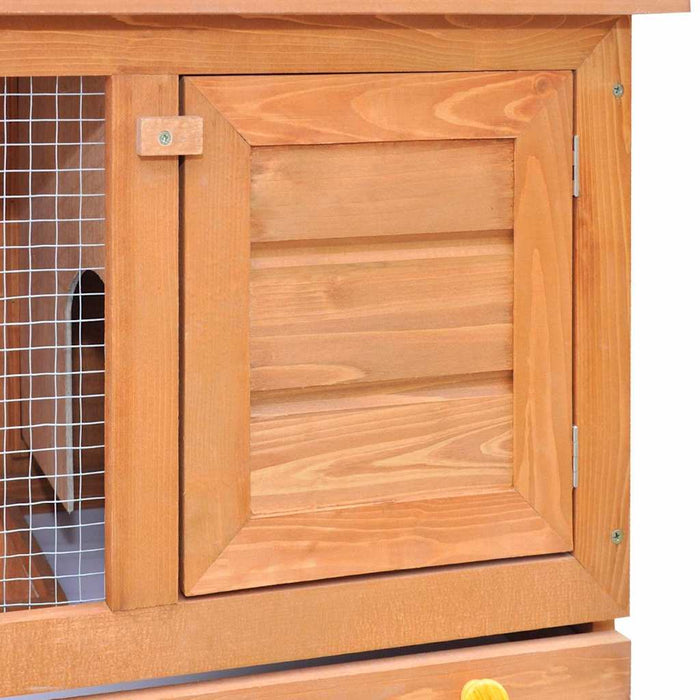 Cușcă de exterior pentru iepuri, cușcă pentru animale mici, cu 1 ușă, lemn WALTI