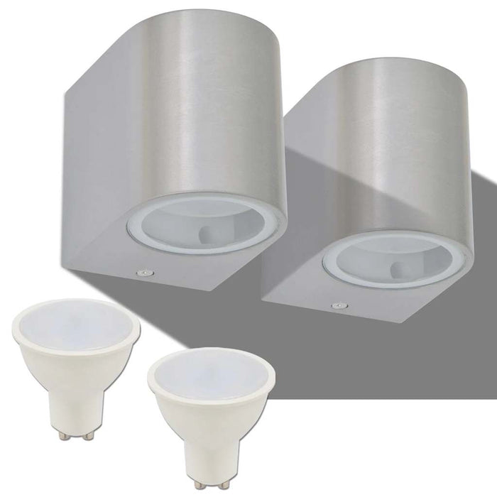 Corp iluminat LED, perete exterior, 2 buc, rotund, direcție jos - WALTI WALTI