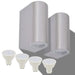 Corp iluminat LED perete exterior 2 buc, rotund, sus/jos - WALTI WALTI