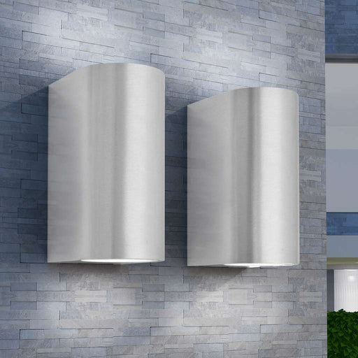 Corp iluminat LED perete exterior 2 buc, rotund, sus/jos - WALTI WALTI