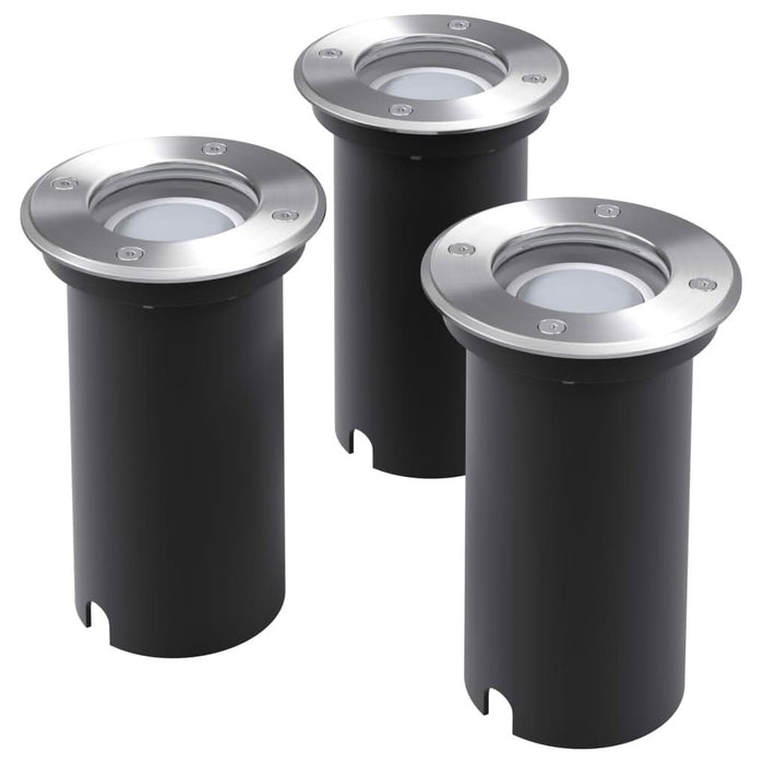 Corpuri de iluminat LED pentru sol, exterior, rotunde, 3 buc. - WALTI WALTI