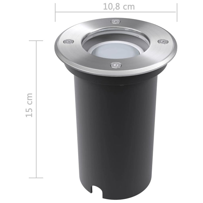 Corpuri de iluminat LED pentru sol, exterior, rotunde, 3 buc. - WALTI WALTI