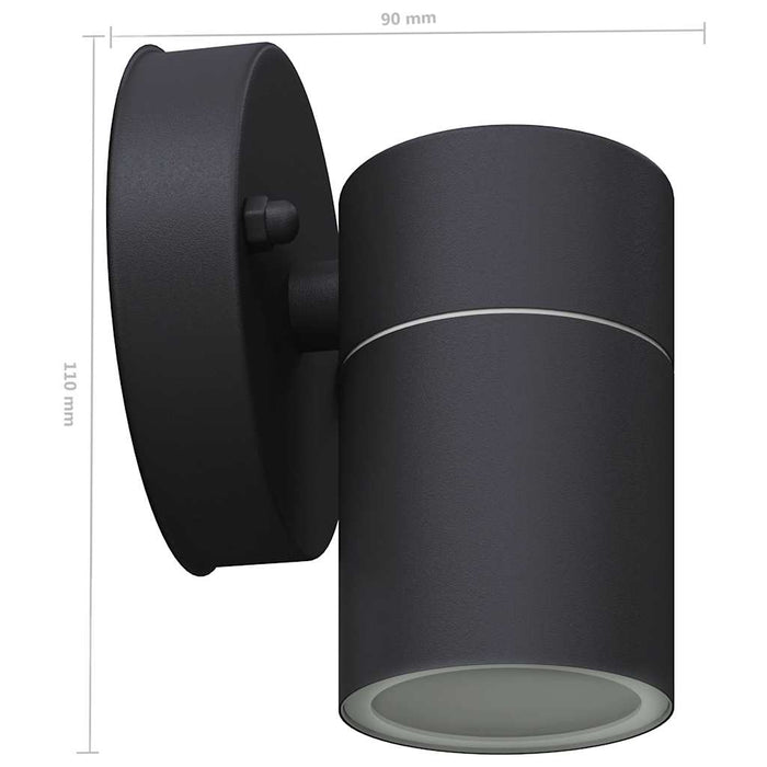 Corp iluminat LED perete exterior 2 buc, oțel inoxidabil, jos - WALTI WALTI