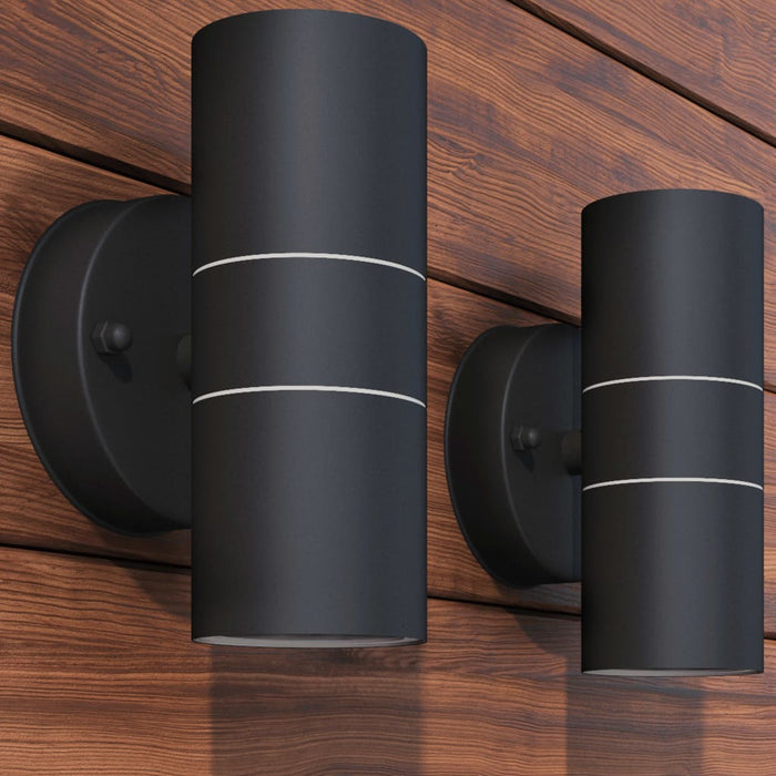 Corp iluminat perete exterior 2 buc, oțel inoxidabil, sus/jos - WALTI WALTI