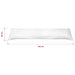 Pernă pentru dormit lateral 40 x 145 cm alb - WALTI WALTI