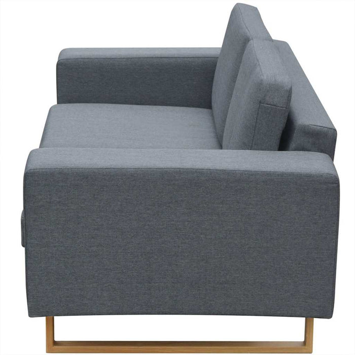 Set canapea cu 2 locuri și 3 locuri, gri deschis WALTI