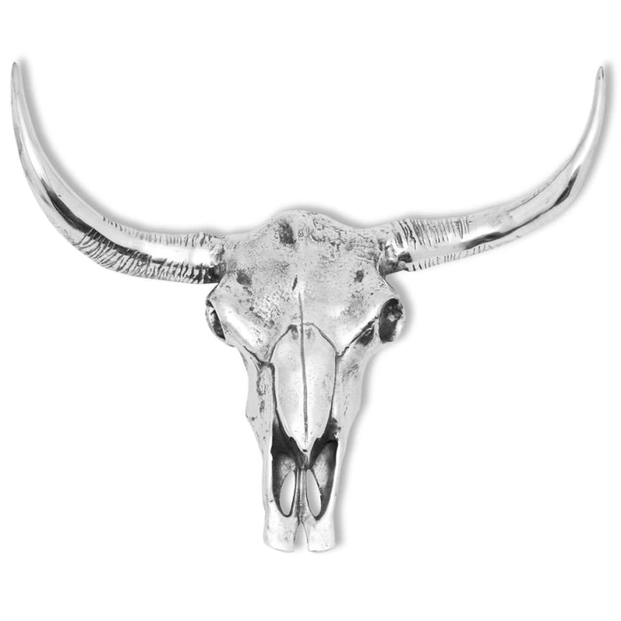 Decorațiune de perete tip craniu, aluminiu, argintiu - WALTI WALTI