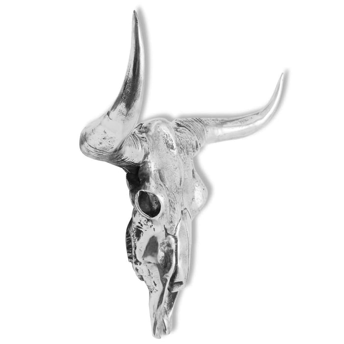 Decorațiune de perete tip craniu, aluminiu, argintiu - WALTI WALTI