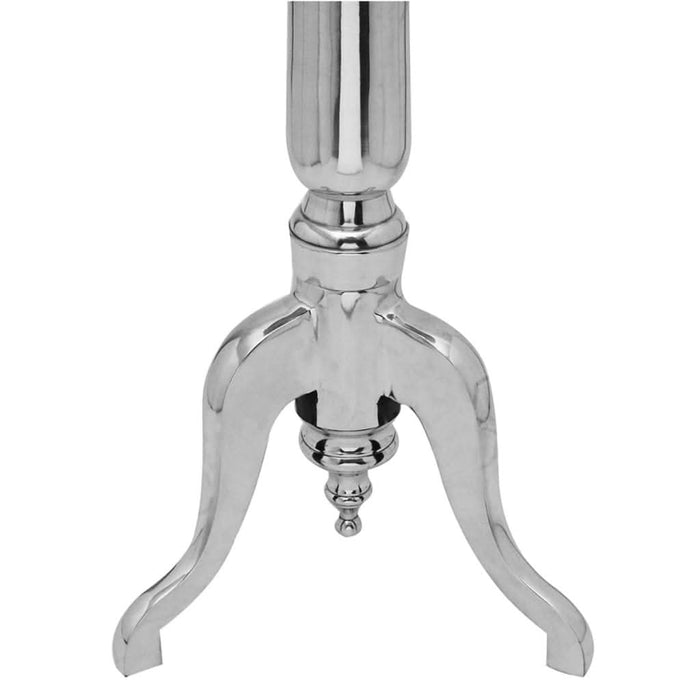 Masă laterală rotundă din aluminiu, argintiu - WALTI WALTI