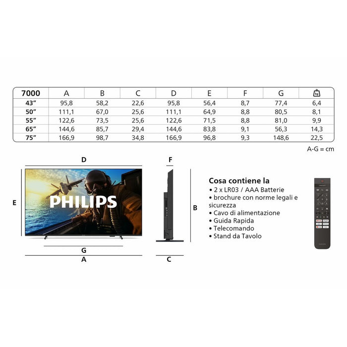 Smart TV Philips 75PUS7000/12 75" 4K Ultra HD LED HDR - WALTI WALTI
