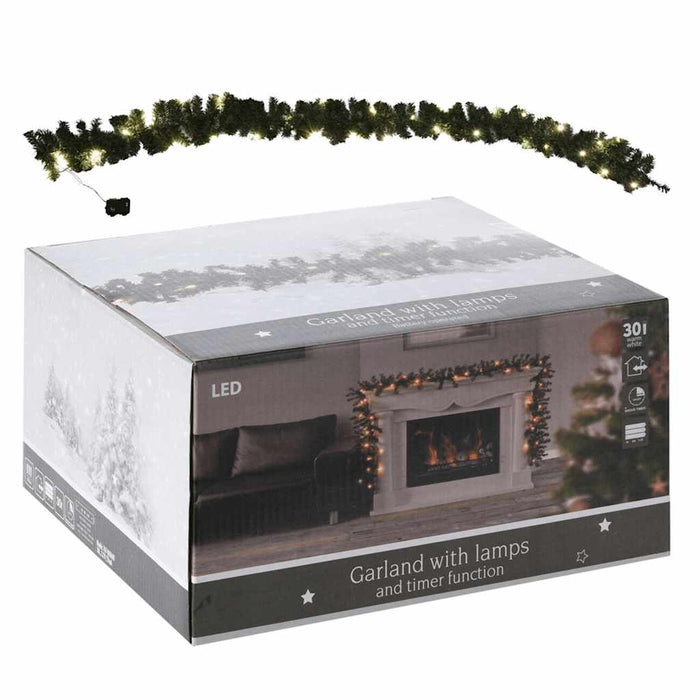 Ghirlandă de Crăciun cu 30 de LED-uri, 270 cm - WALTI WALTI