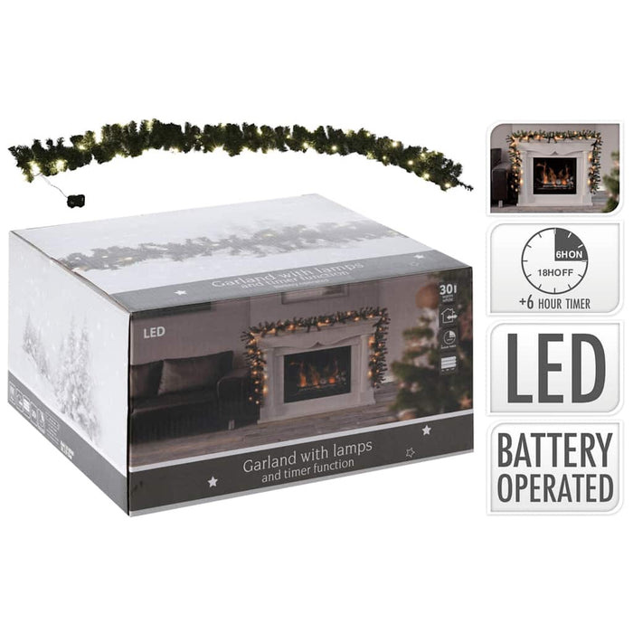 Ghirlandă de Crăciun cu 30 de LED-uri, 270 cm - WALTI WALTI