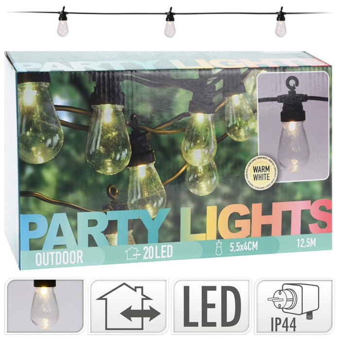 ProGarden Set de iluminat pentru petreceri cu LED, 20 lămpi, 4,5 V - WALTI WALTI