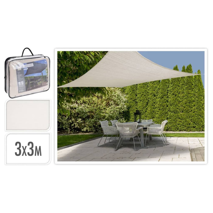 ProGarden Parasolar, crem, 3x3 m, pătrat - WALTI WALTI