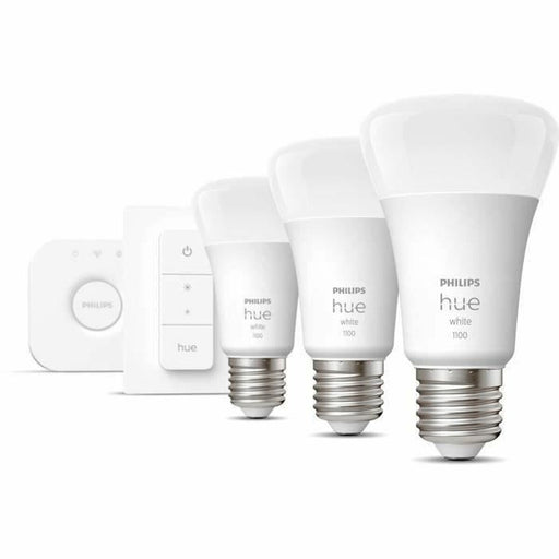 Bec LED Philips Starter Kit E27 9,5 W Alb F (3 Unități) - WALTI WALTI