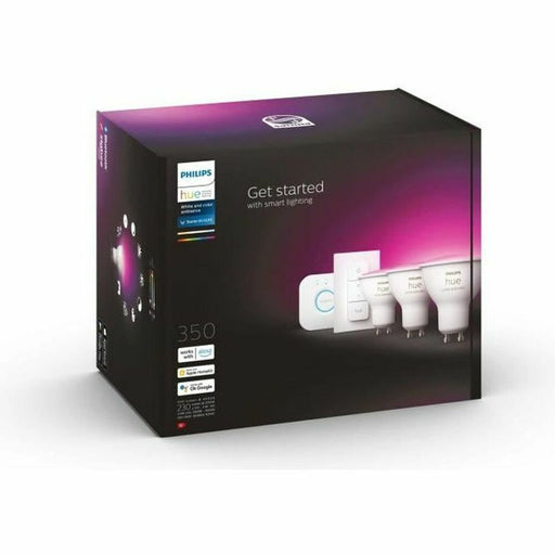 Bec LED Philips Kit de inicio GU10 Alb G GU10 350 lm (6500 K) (3 Unități) - WALTI WALTI