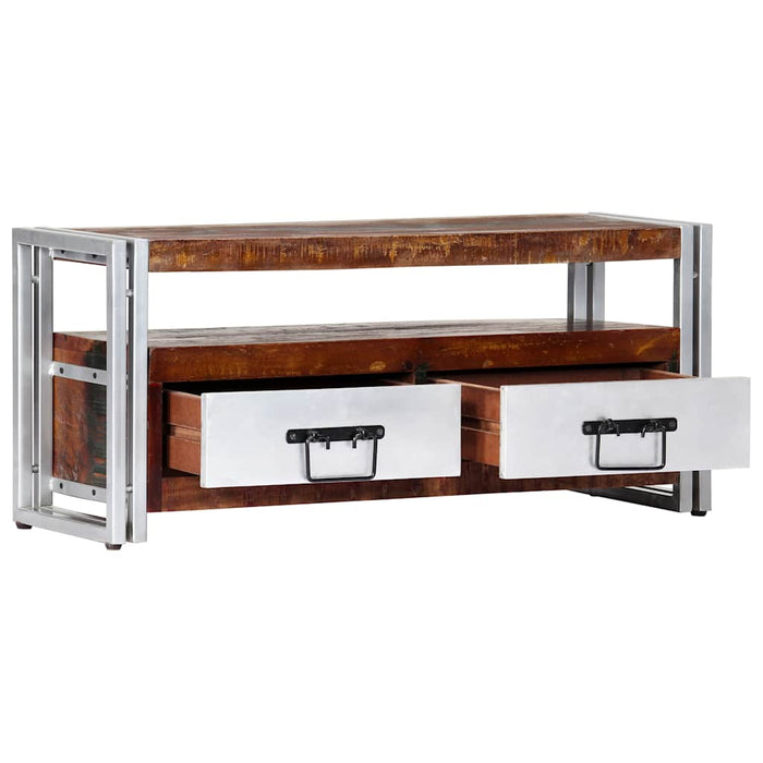 Comodă TV, 90 x 30 x 40 cm, lemn masiv reciclat WALTI
