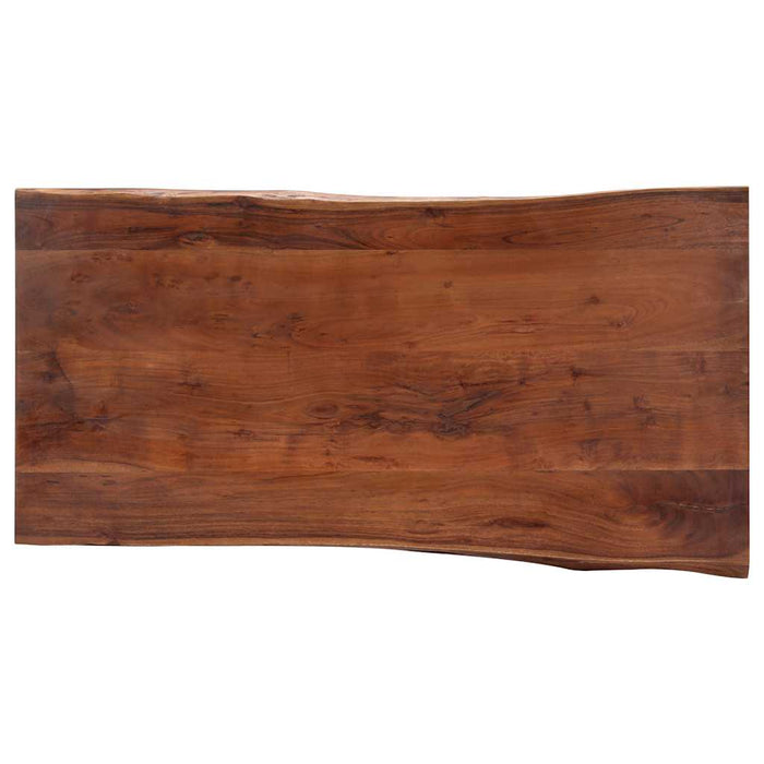 Măsuță cafea, muchii naturale, 115x60x40 cm, lemn masiv acacia WALTI