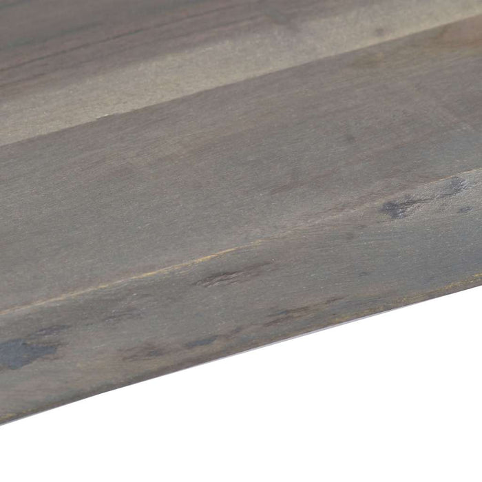 Masă cafea, muchii naturale gri 115x60x40 cm, lemn masiv acacia WALTI