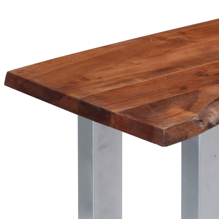 Masă consolă, 115x35x76 cm, lemn masiv de acacia și fier - WALTI WALTI