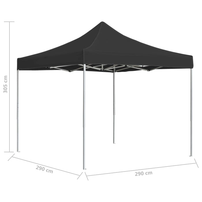 Cort de petrecere pliabil profesional, antracit, 3x3m, aluminiu - WALTI WALTI