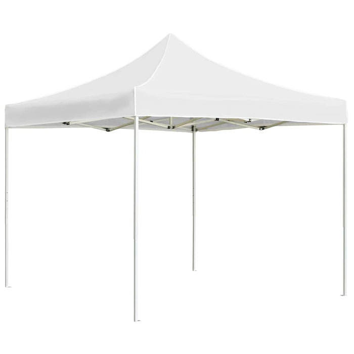 Cort de petrecere pliabil profesional, alb, 3 x 3 m, aluminiu WALTI