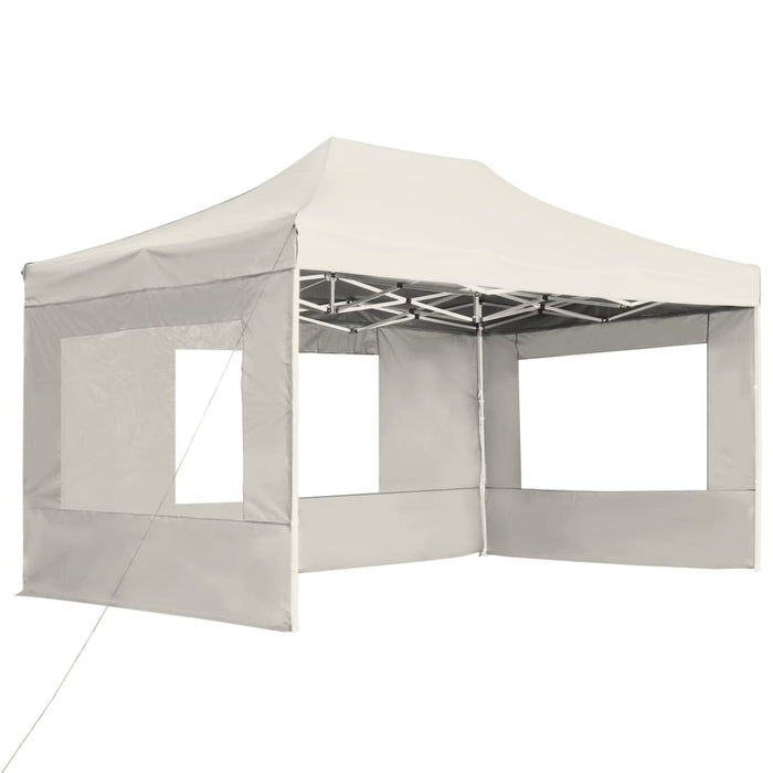 Cort de petrecere pliabil cu pereți, crem, 4,5 x 3 m, aluminiu - WALTI WALTI