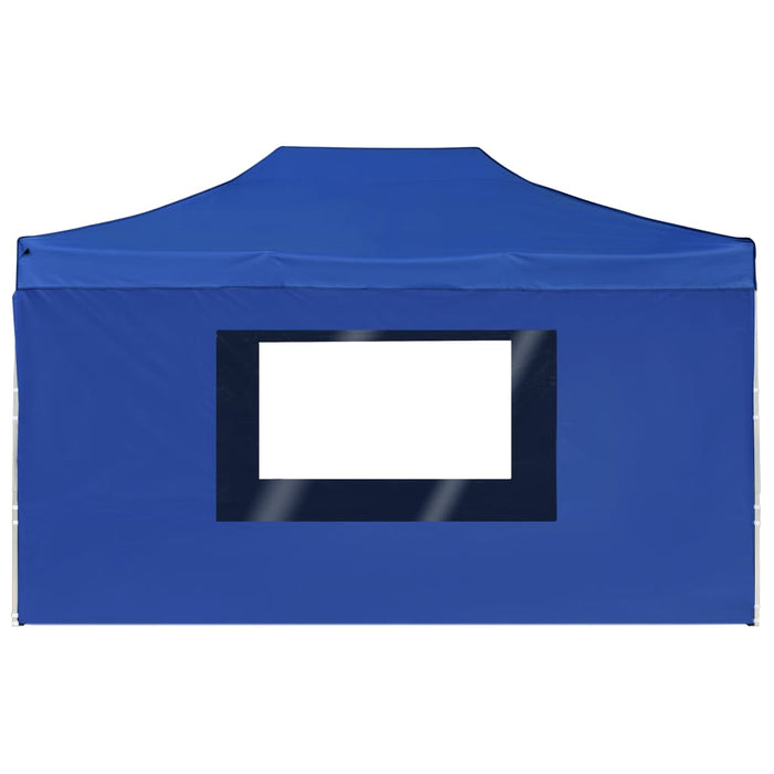 Cort de petrecere pliabil cu pereți albastru, 4,5x3 m, aluminiu - WALTI WALTI
