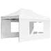 Cort de petrecere pliabil cu pereți, alb, 4,5 x 3 m, aluminiu - WALTI WALTI