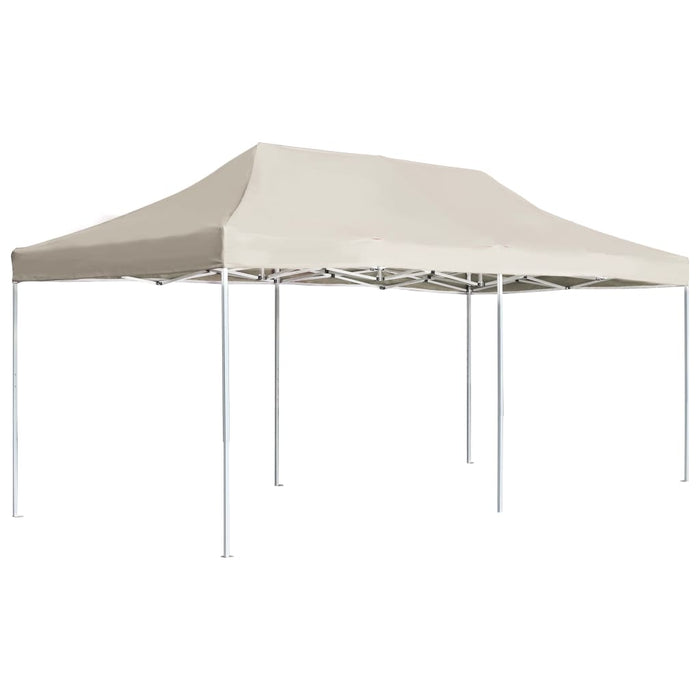 Cort de petrecere pliabil profesional, crem, 6 x 3 m, aluminiu - WALTI WALTI