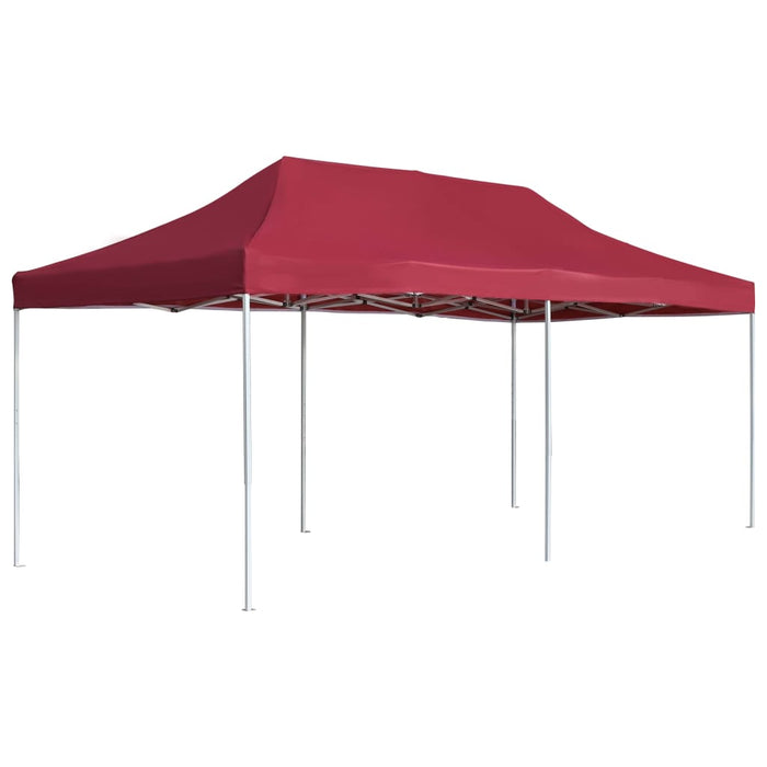Cort de petrecere pliabil profesional, roșu vin, 6x3m, aluminiu - WALTI WALTI