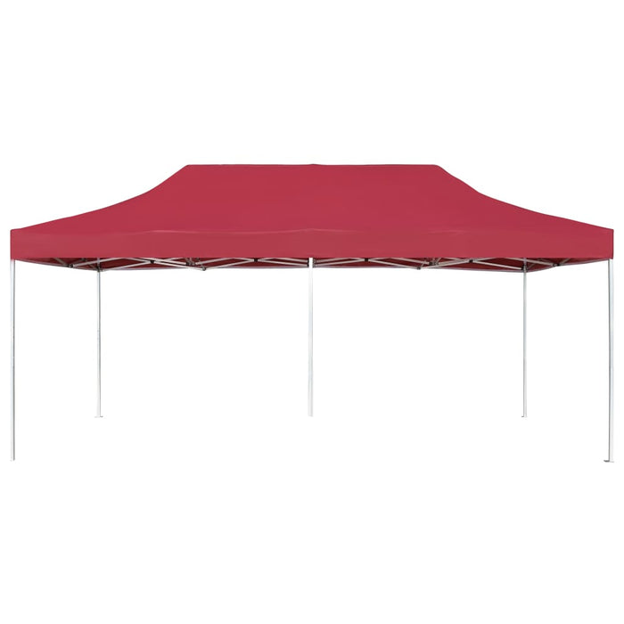 Cort de petrecere pliabil profesional, roșu vin, 6x3m, aluminiu - WALTI WALTI