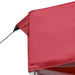 Cort de petrecere pliabil profesional, roșu vin, 6x3m, aluminiu - WALTI WALTI