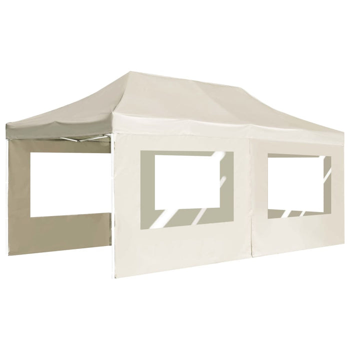 Cort de petrecere pliabil cu pereți, crem, 6 x 3 m, aluminiu - WALTI WALTI