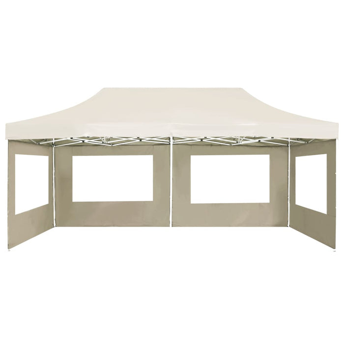 Cort de petrecere pliabil cu pereți, crem, 6 x 3 m, aluminiu - WALTI WALTI