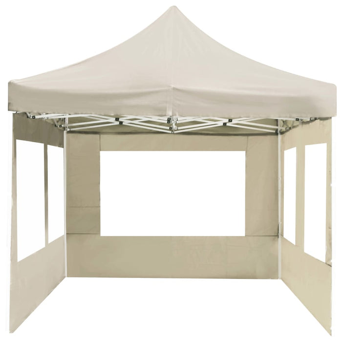 Cort de petrecere pliabil cu pereți, crem, 6 x 3 m, aluminiu - WALTI WALTI