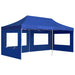 Cort de petrecere pliabil cu pereți, albastru, 6x3 m, aluminiu - WALTI WALTI